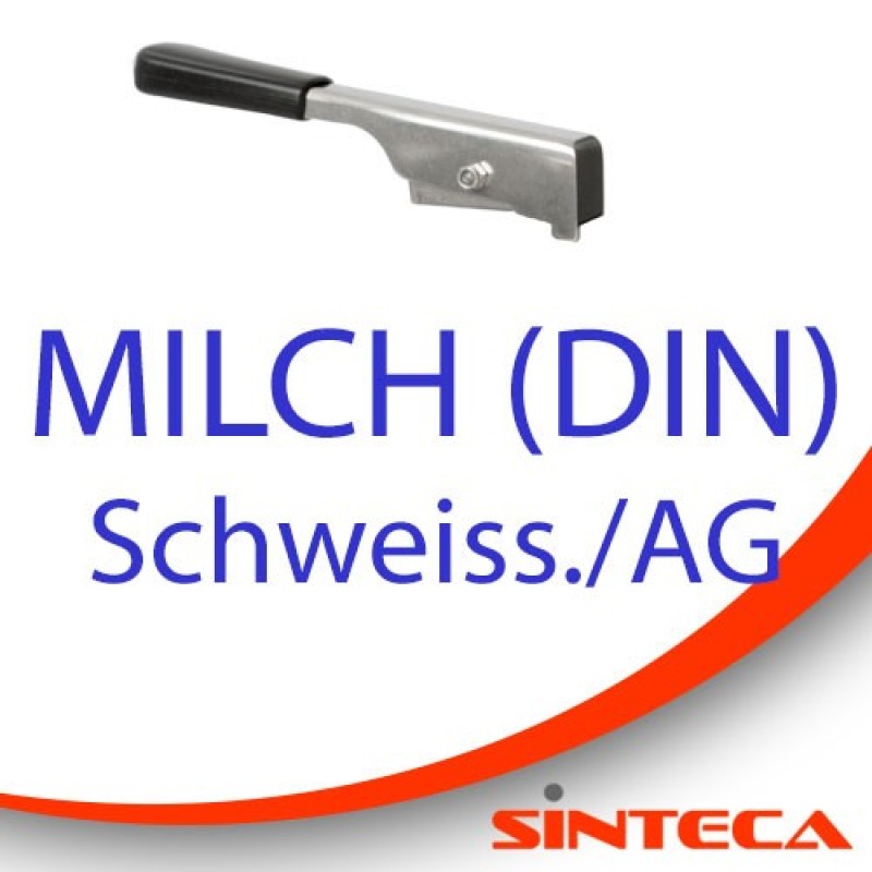 Scheibenventil Schweissst./Milch AG mit Edelstahl-Handhebel